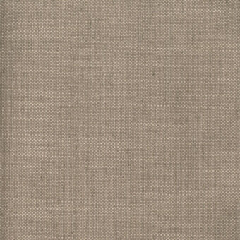 Taupe woven fabric sample displays a dense, grid-like texture with a matte finish; white label reads "turri > fabric cat. b > 755 e".